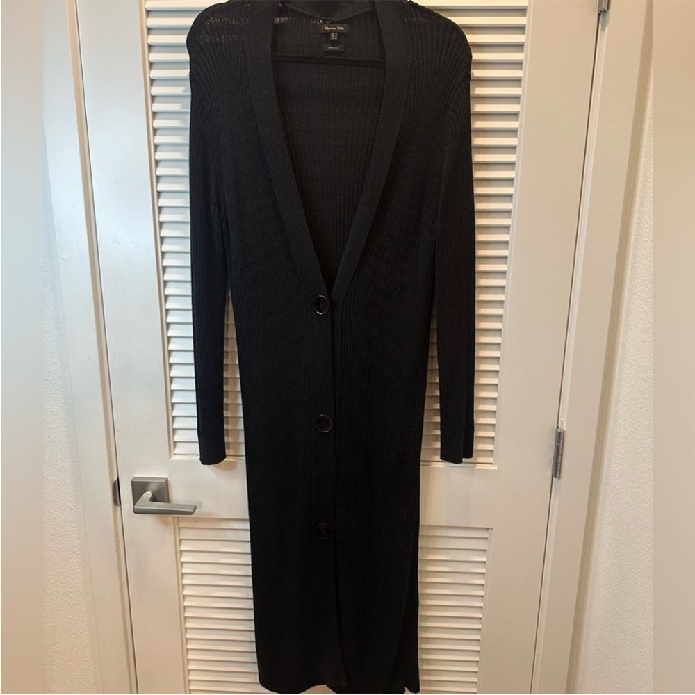 Massimo Dutti Black  Knit Sweater cardigan